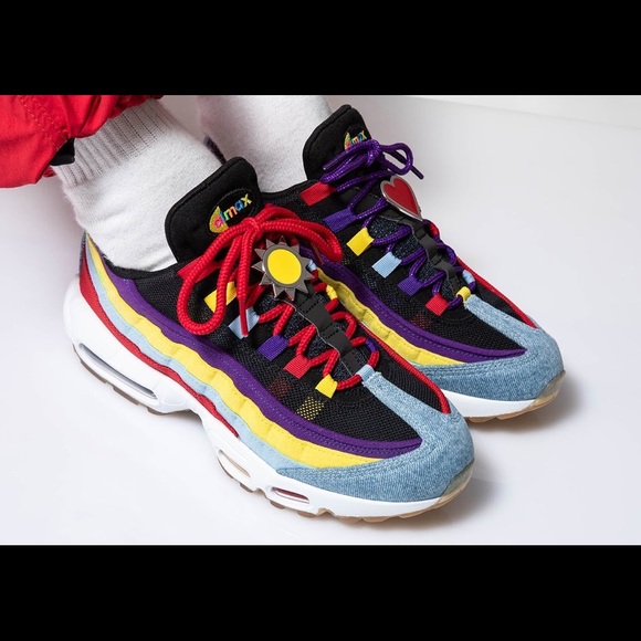 Nike Air Max 95 multi - Blue denim/chrome yellow - Picture 8 of 11
